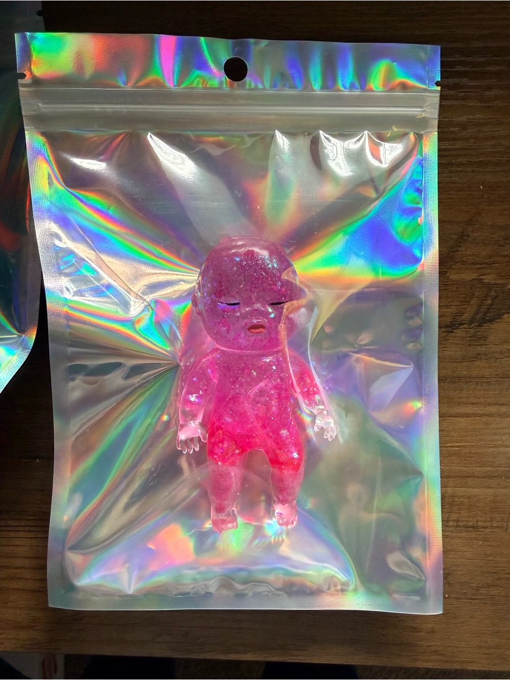 1 PCE-Glitter Baby Figurine Sensory Toy- SUGAH SWAP